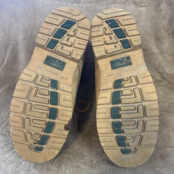 TEXAS STEER Men's Nubuck Leather Boots Work Comfort Size 10.5 Wide Oil Resistant - Picture 4 of 8